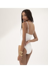 Maiô Meia Taça Comfort Wishes Off White