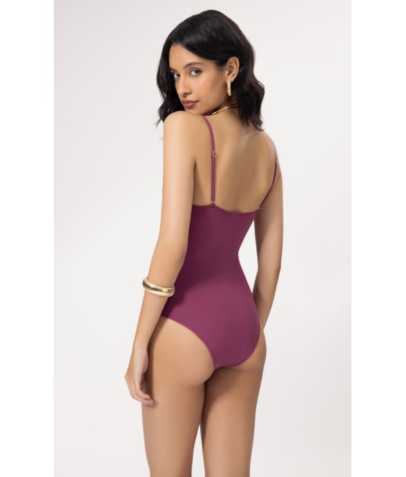 Maiô Meia Taça Madonna Clássicos Mauve
