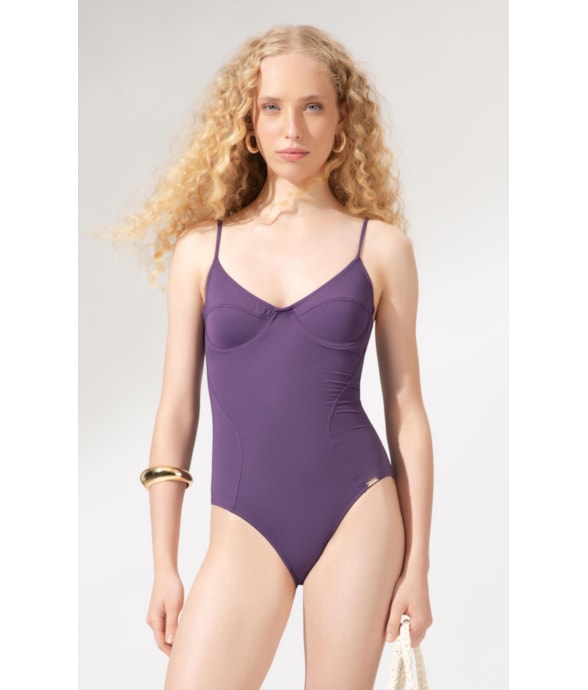 Maiô Meia Taça Madonna Clássicos Roxo