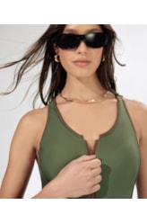 Maiô Nadador Venice Beach Verde Militar