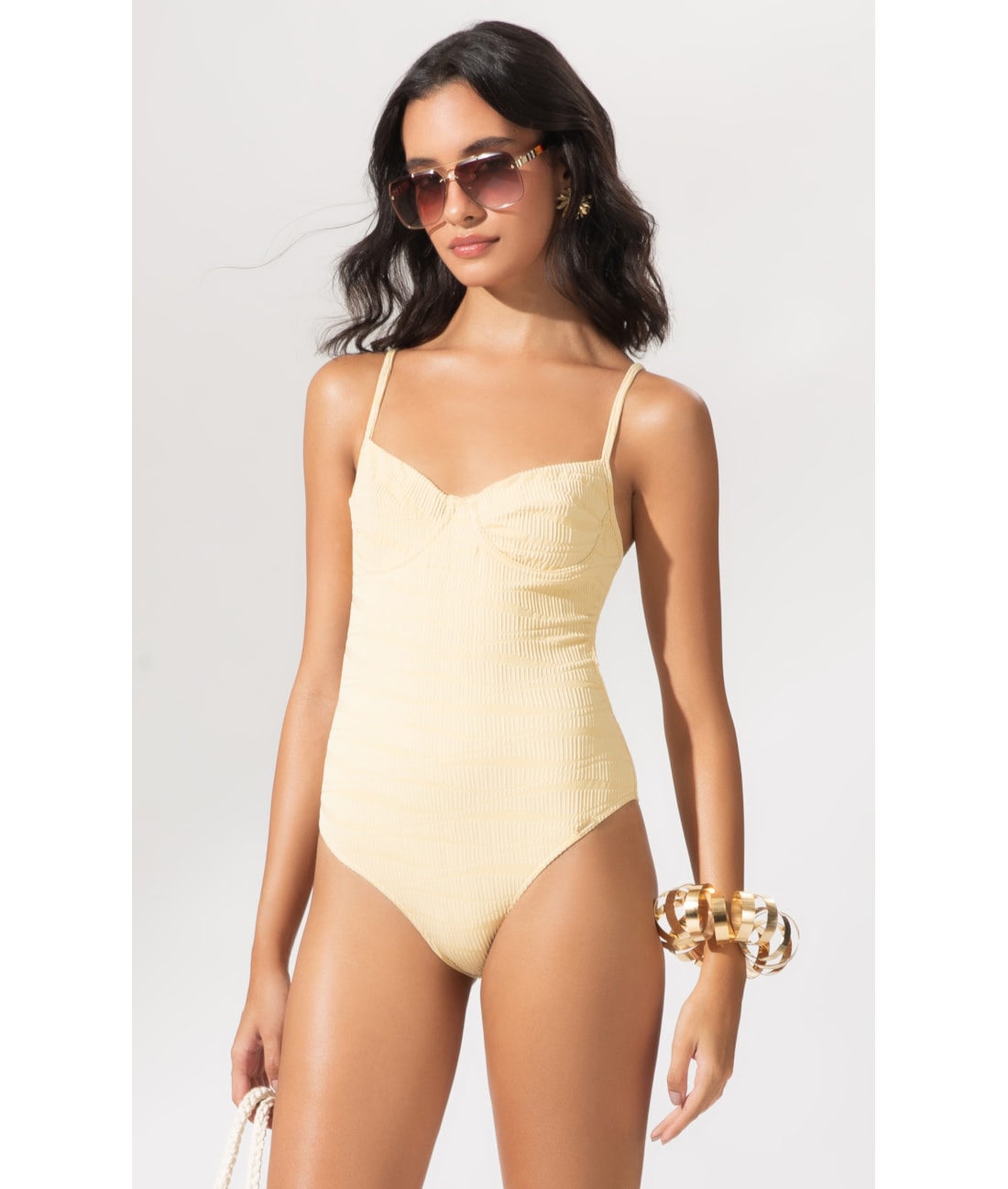 Maiô New Madonna Comfort Marée Amarelo Manteiga