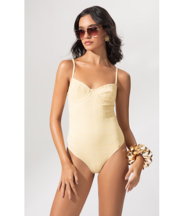 Maiô New Madonna Comfort Marée Amarelo Manteiga