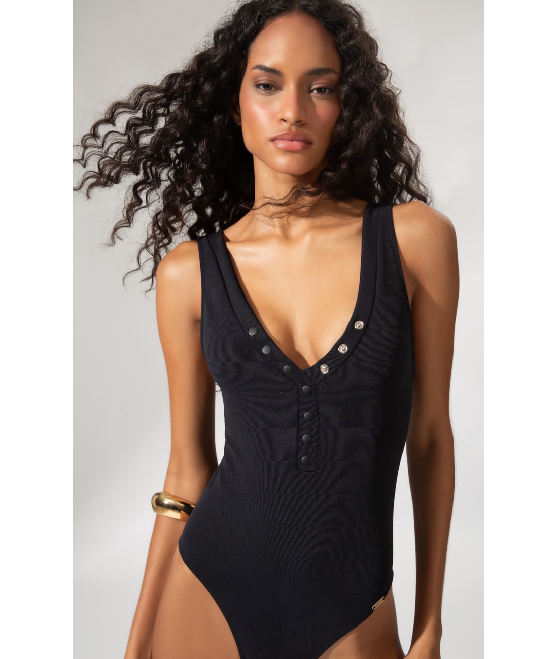 Maiô Regata Canelado Sculpt Preto