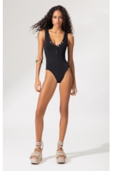 Maiô Regata Canelado Sculpt Preto