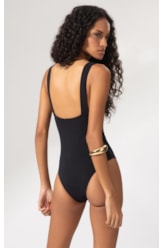 Maiô Regata Canelado Sculpt Preto