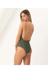 Maiô Regata Com Cinto Zanzibar Verde Militar