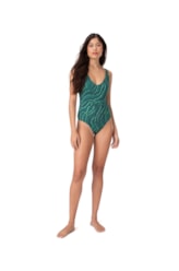 Maiô Regata Minimal Tigra Verde Escuro
