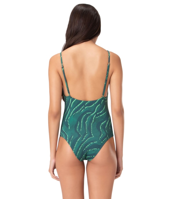 Maiô Regata Minimal Tigra Verde Escuro