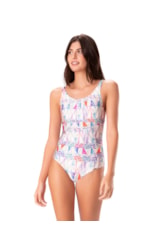 Maiô Regata Recort Comfort Veleiros Off White