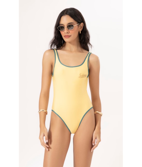 Maiô Regata Viés Copa Amarelo