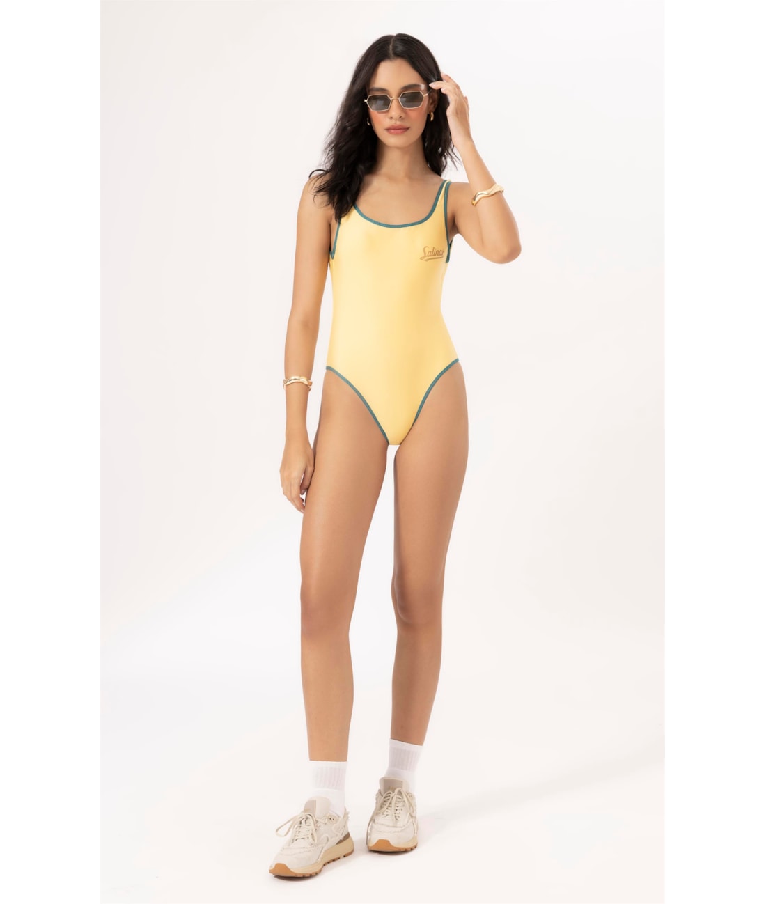 Maiô Regata Viés Copa Amarelo