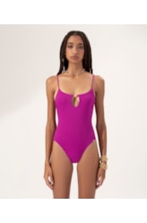 Maiô Regata Vivo Madras Violeta