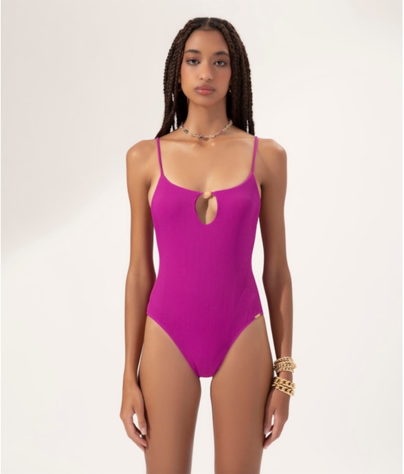 Maiô Regata Vivo Madras Violeta
