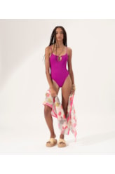 Maiô Regata Vivo Madras Violeta