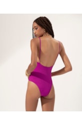 Maiô Regata Vivo Madras Violeta