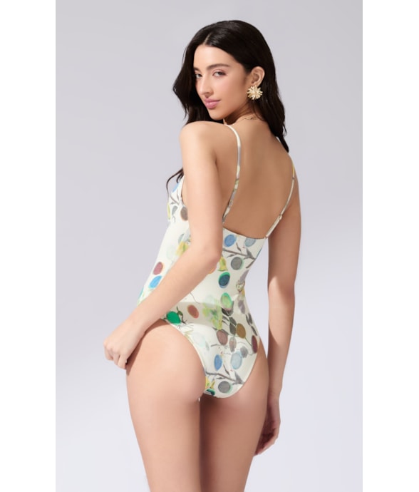 Maiô Triângulo Comfort Bouquet Off White