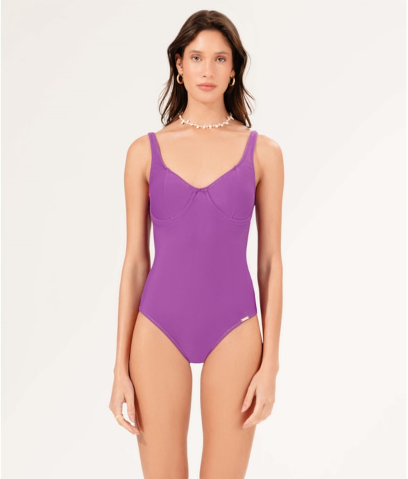Maiô Triângulo Comfort Pop Violeta