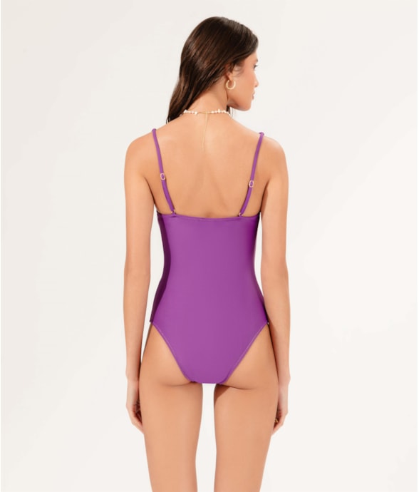 Maiô Triângulo Comfort Pop Violeta