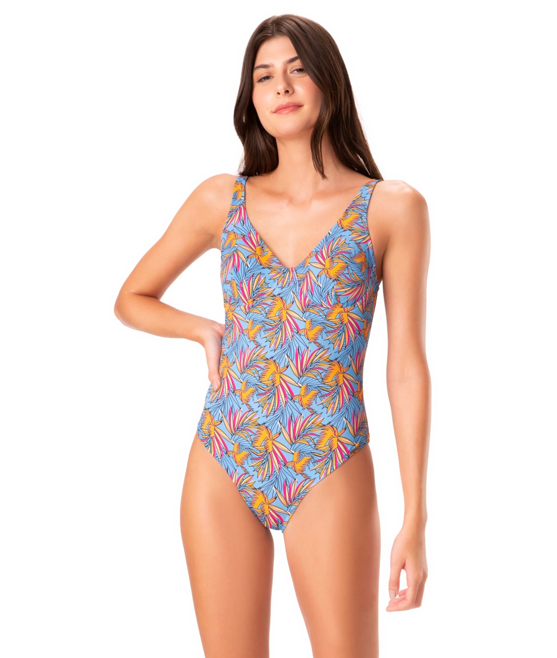 Maiô Triângulo Comfort Riviera Turquesa