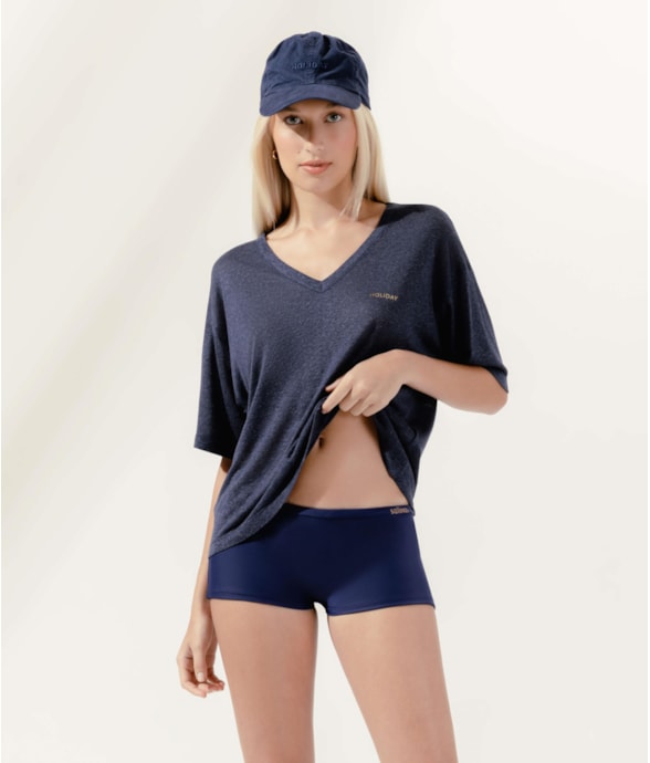 Mini Shorts Sporty Marinho