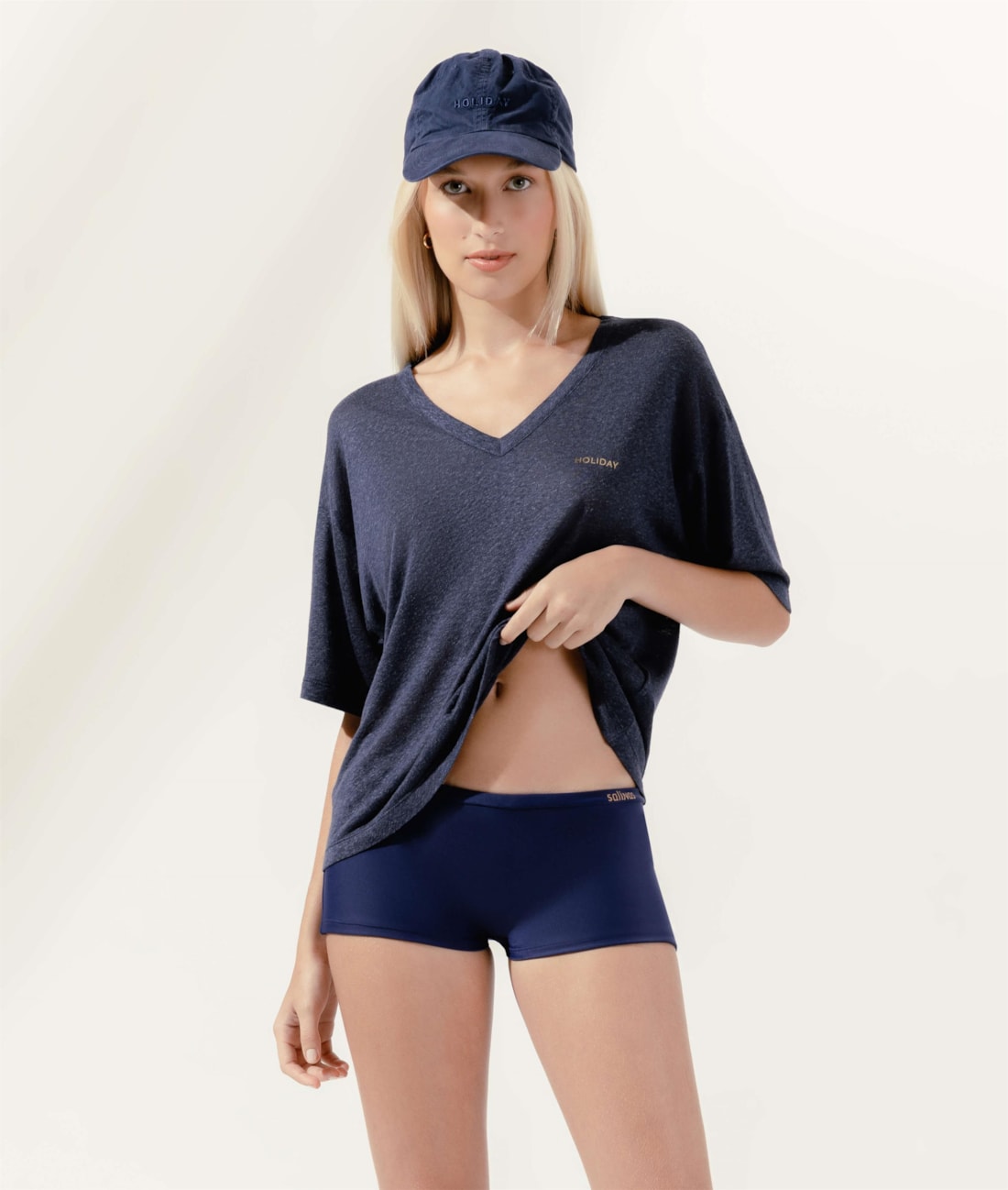 Mini Shorts Sporty Marinho