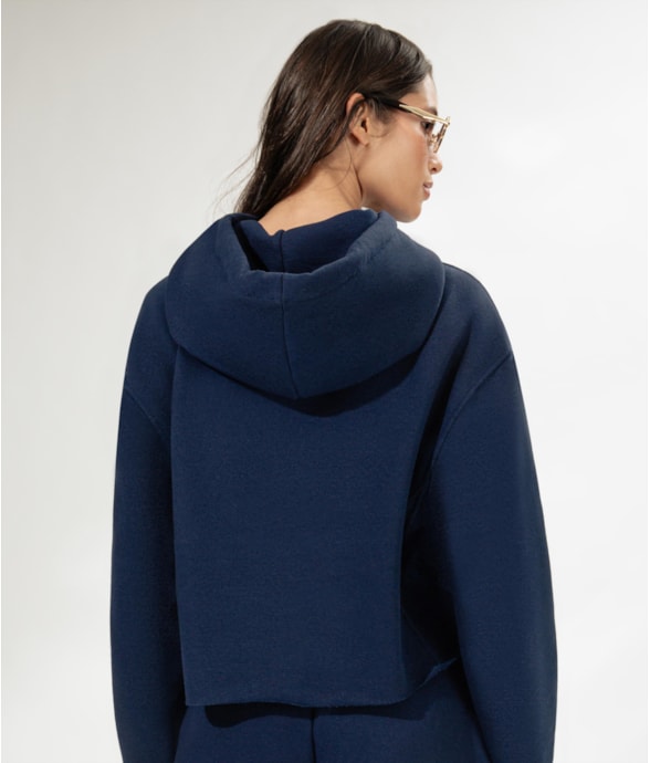 Moletom Cropped Salinas Club Marinho