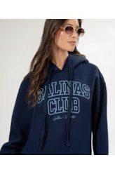 Moletom Cropped Salinas Club Marinho