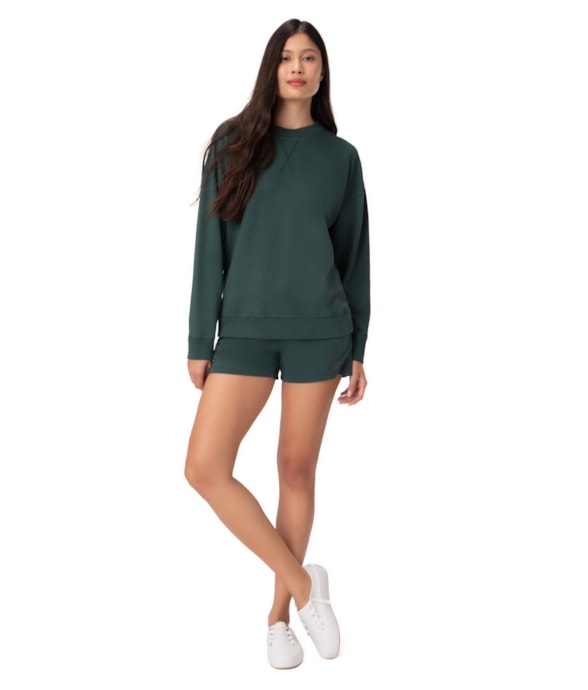 Moletom Holiday Fleece Verde Escuro