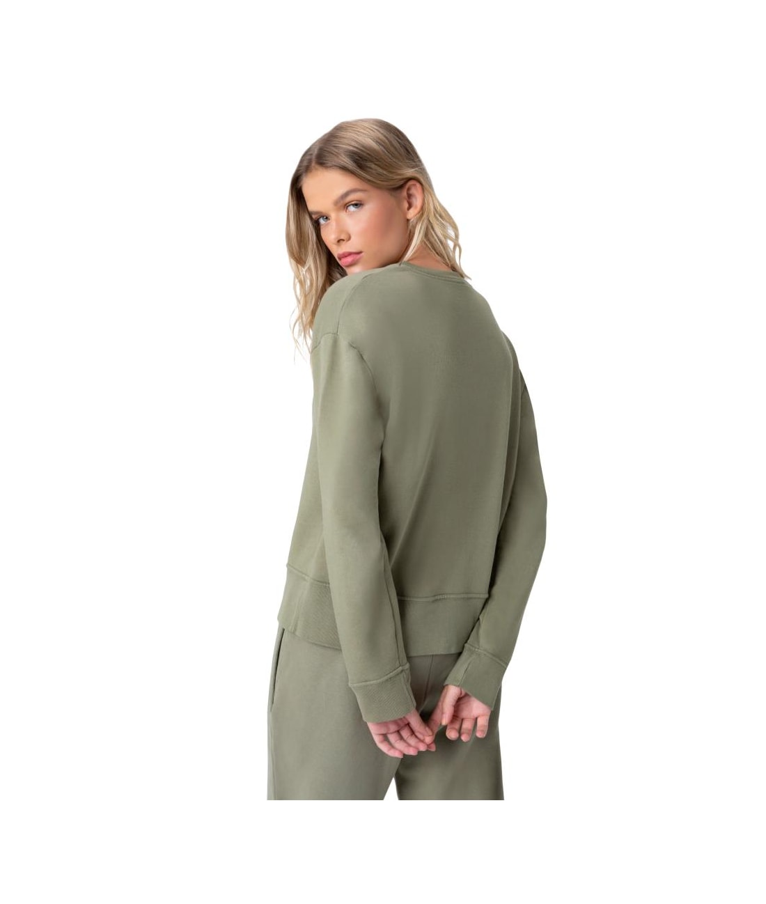 Moletom Holiday Garment Dye Verde Militar