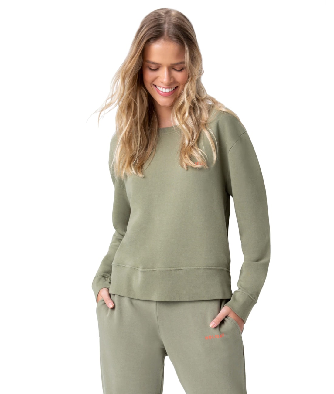 Moletom Holiday Garment Dye Verde Militar