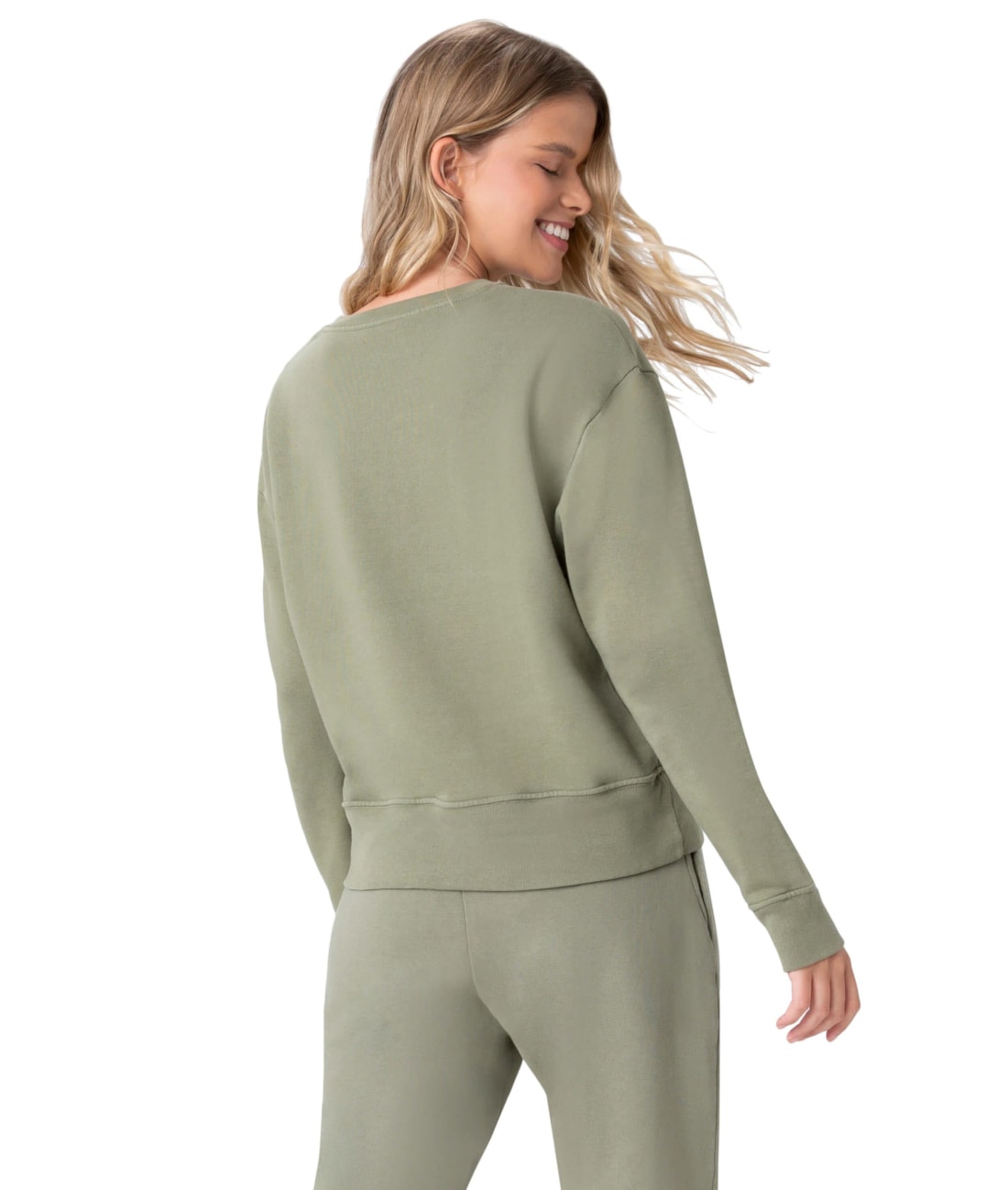 Moletom Holiday Garment Dye Verde Militar