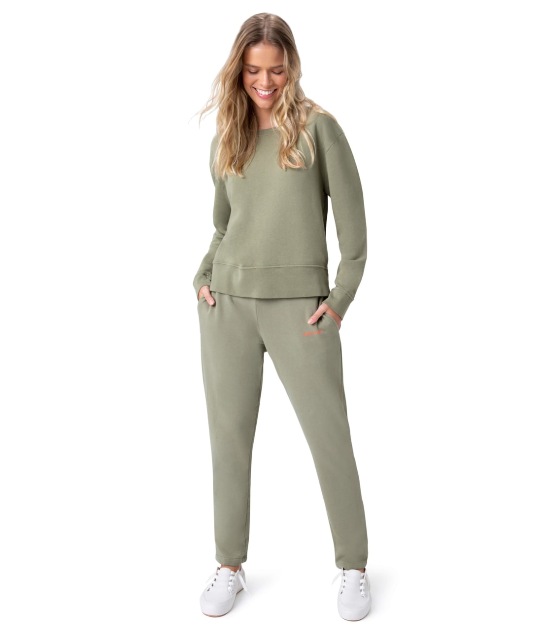 Moletom Holiday Garment Dye Verde Militar