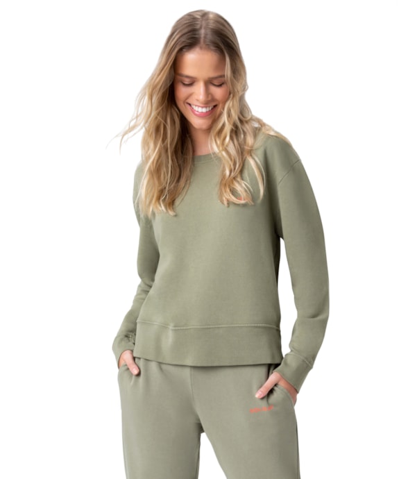 Moletom Holiday Garment Dye Verde Militar