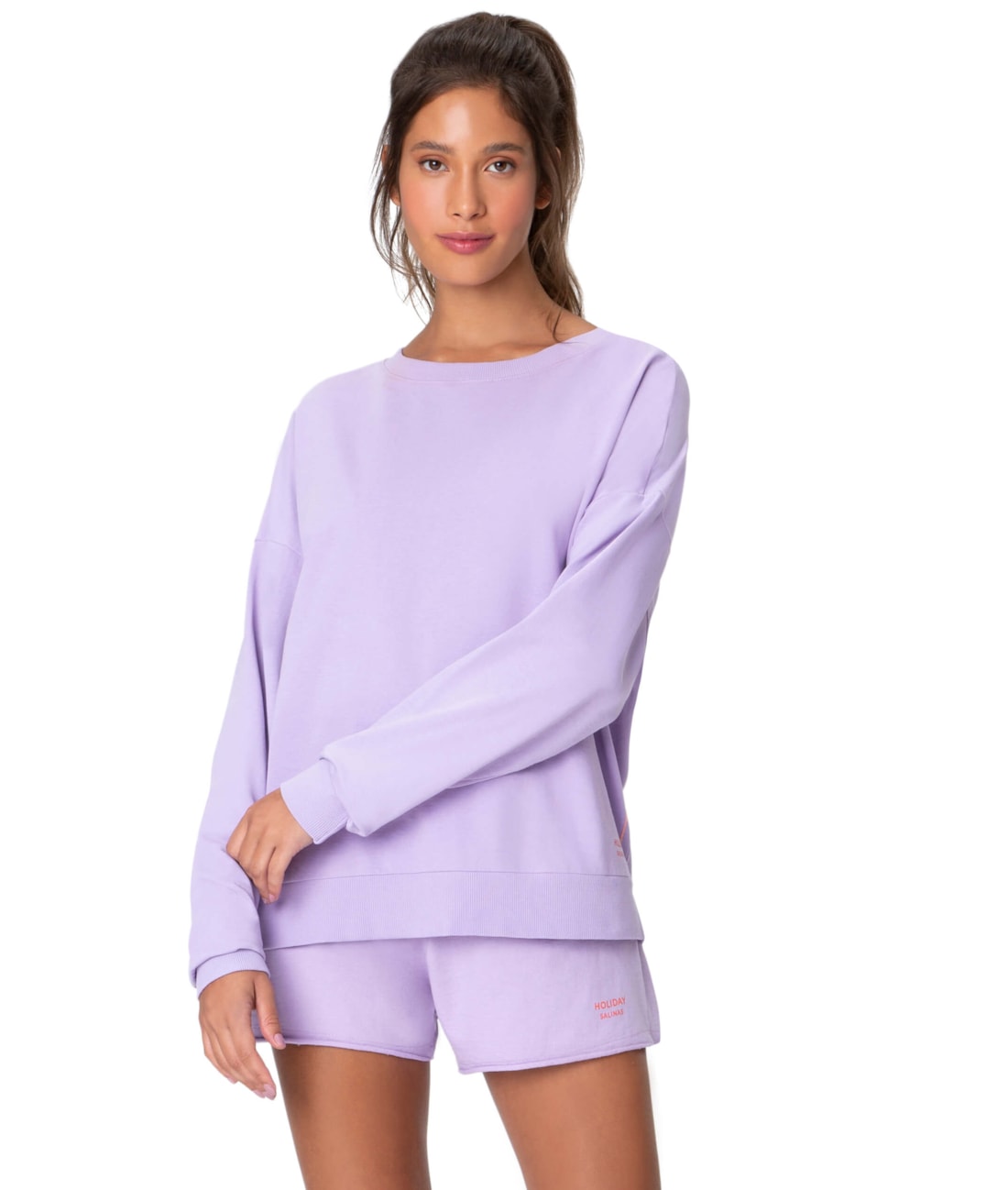 Moletom Holiday Vicky Lilas