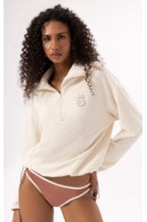 Moletom Malha Snow Off White