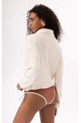 Moletom Malha Snow Off White