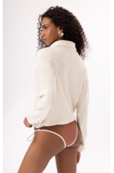 Moletom Malha Snow Off White