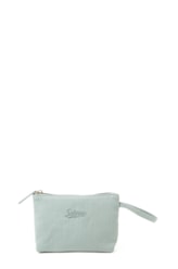 Necessaire Pequena de Linho Siren Salina Verde Claro