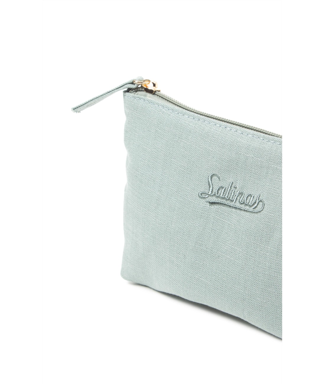 Necessaire Pequena de Linho Siren Salina Verde Claro