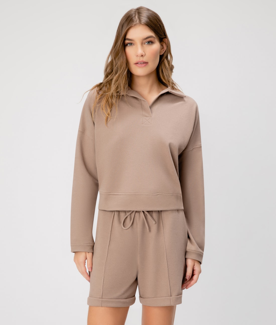 Polo Cotton Twill Tabaco