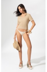 Polo Tricot Bel Air Dourado