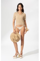 Polo Tricot Bel Air Dourado