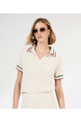 Polo Tricot College Off White