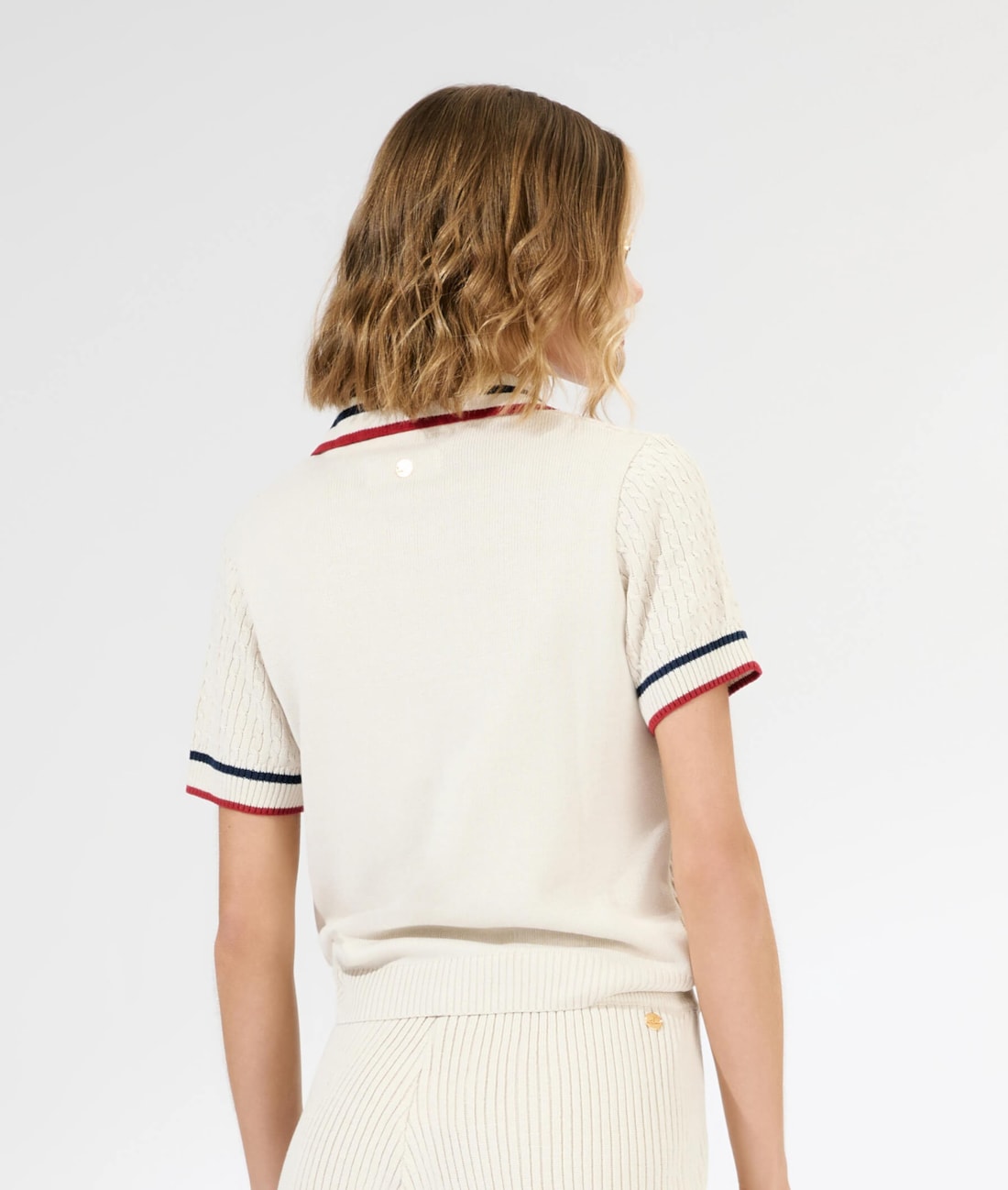 Polo Tricot College Off White