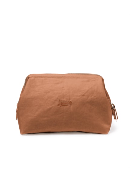 Pouch Structured Salinas Linen Camel