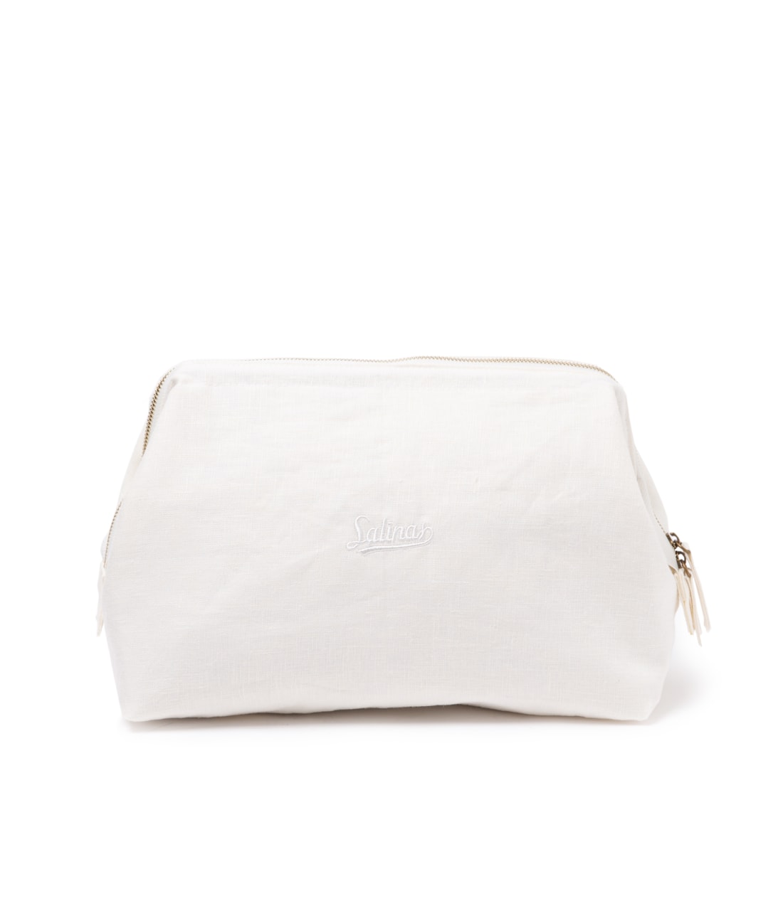 Pouch Structured Salinas Linen Off White
