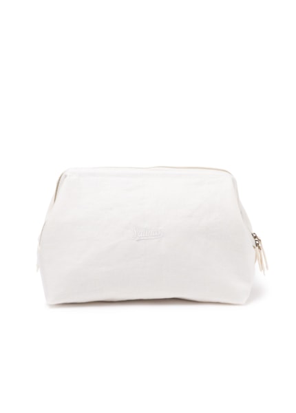 Pouch Structured Salinas Linen Off White