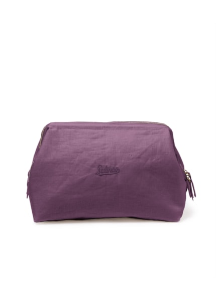 Pouch Structured Salinas Linen Roxo