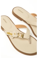 Rasteira Aurora Salinas Off White