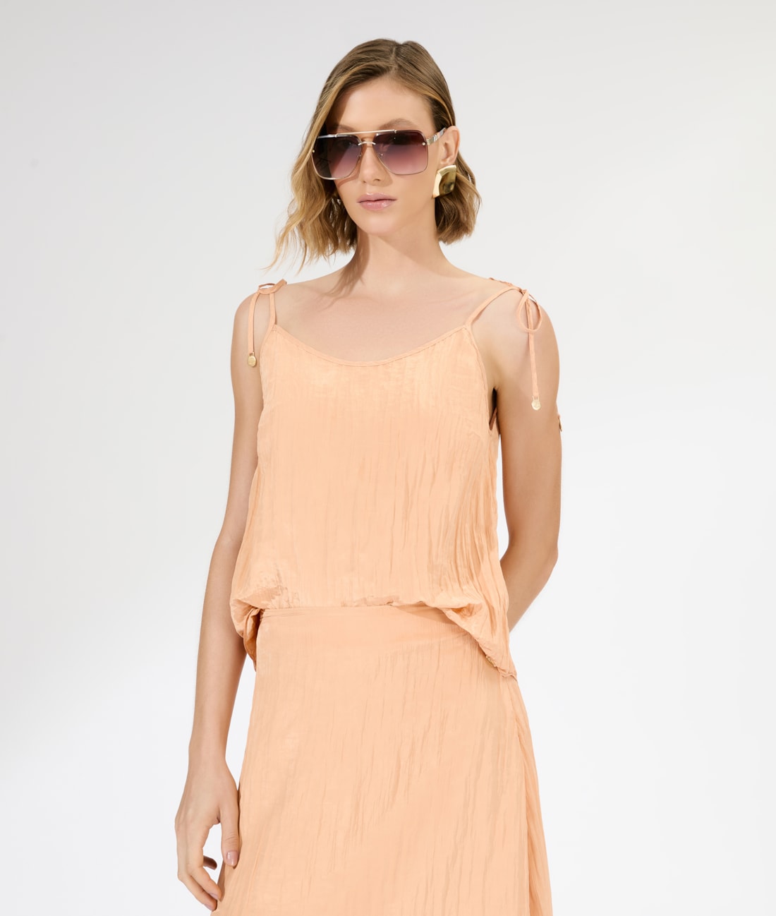Regata Alcinha Satin Waves Laranja